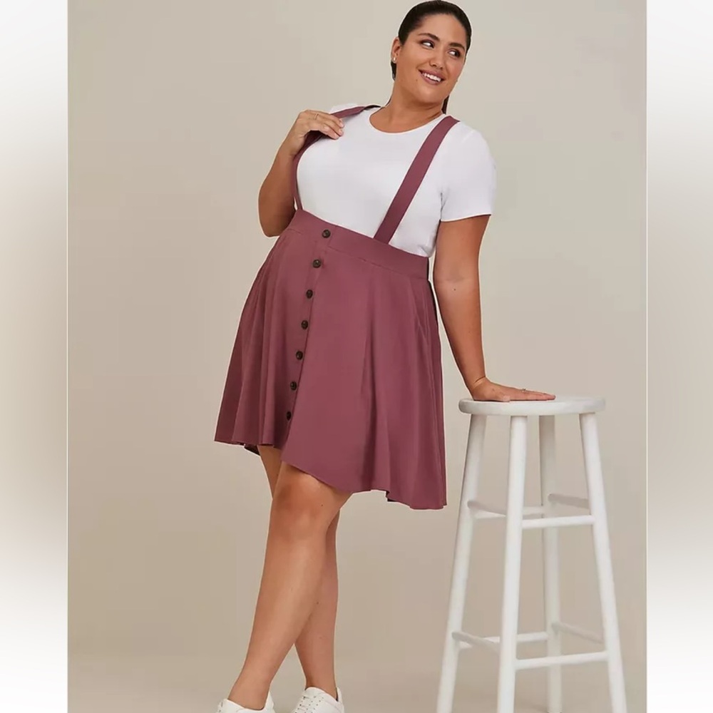 TORRID plus size skirtall, suspender dress NWT